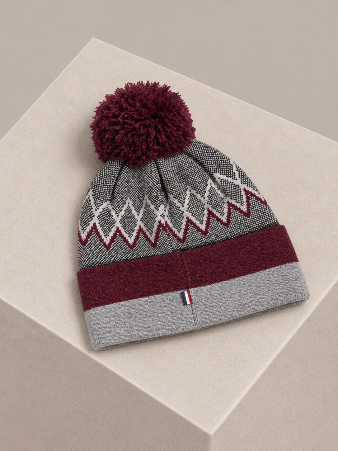 Kingsland KLMika Knitted Hat Beanie Fig Burgundy