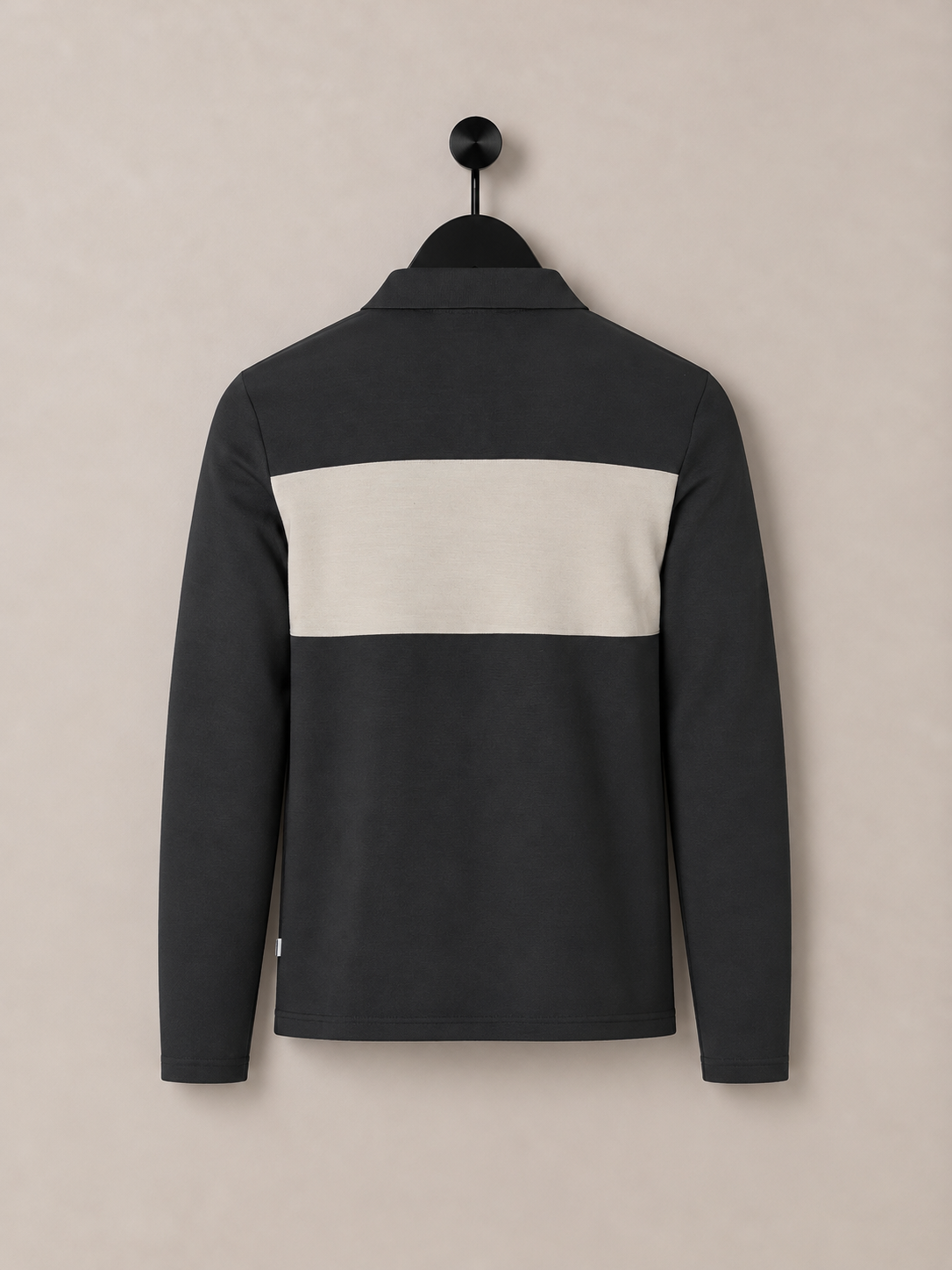Kingsland KLAxel Mens Training Wool Blend Pique Polo Shirt Black Beige