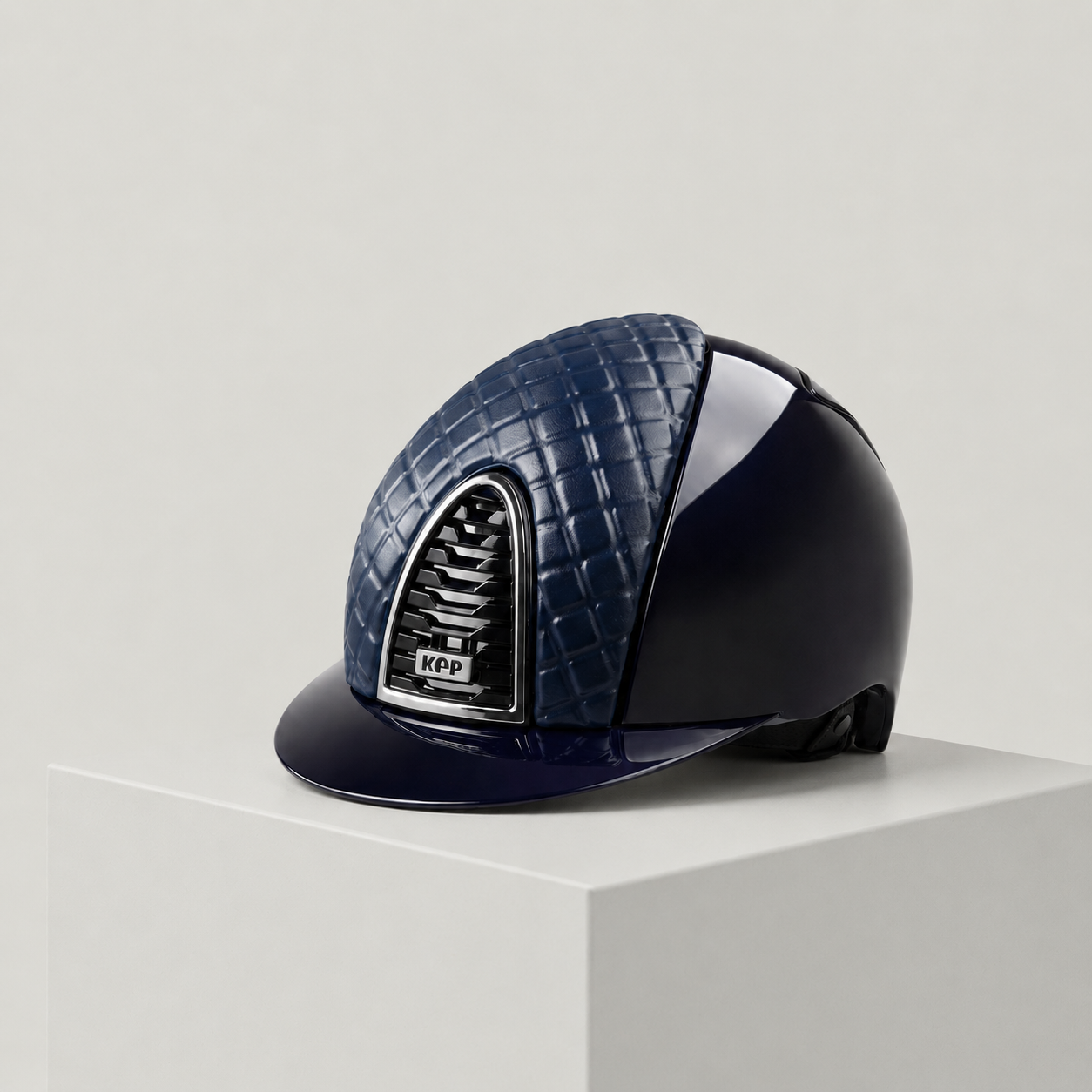 KEP CROMO 2.0 Helmet Blue Polish Leather Front MILANO