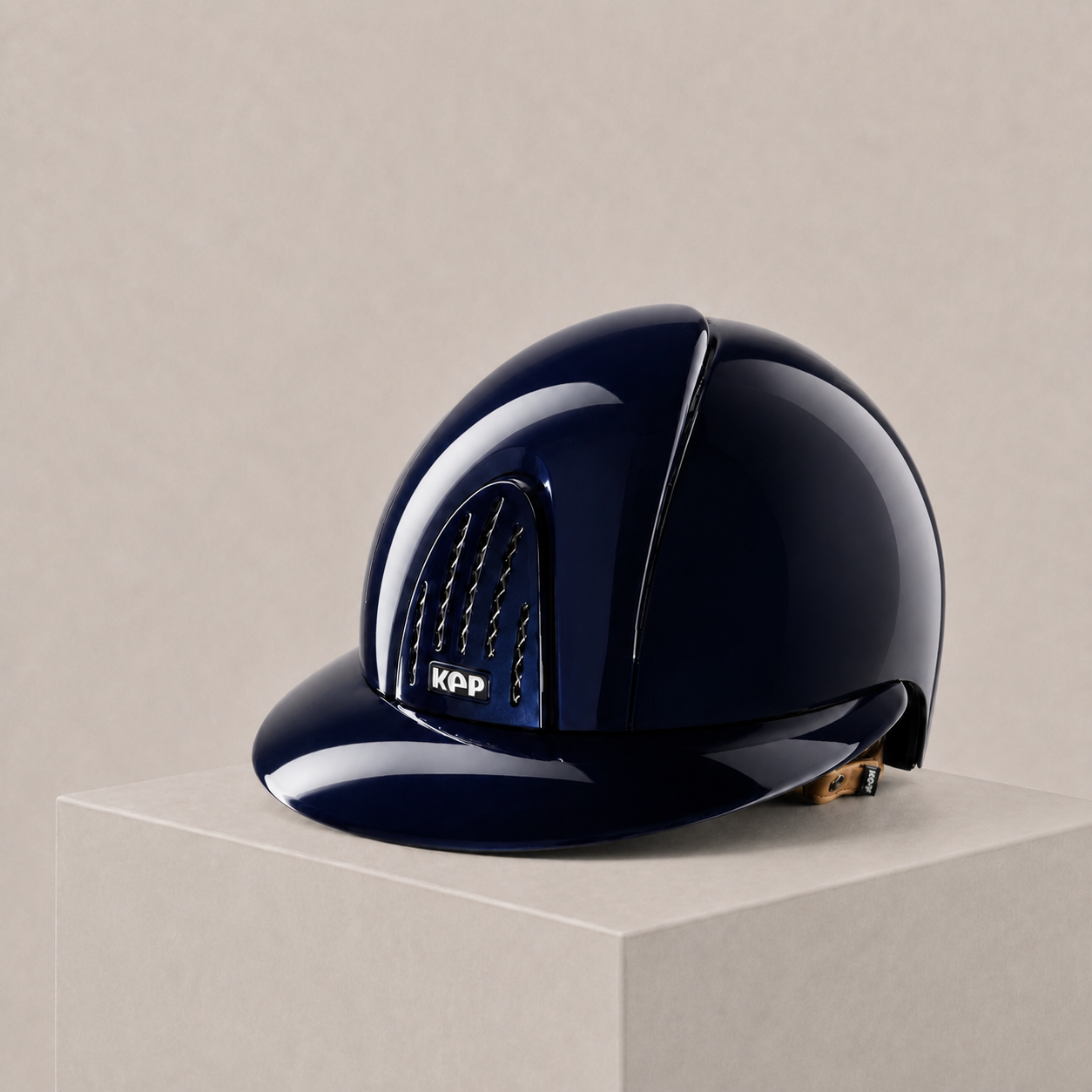 KEP Smart Nova Navy Polish Beige Strap Wide Visor