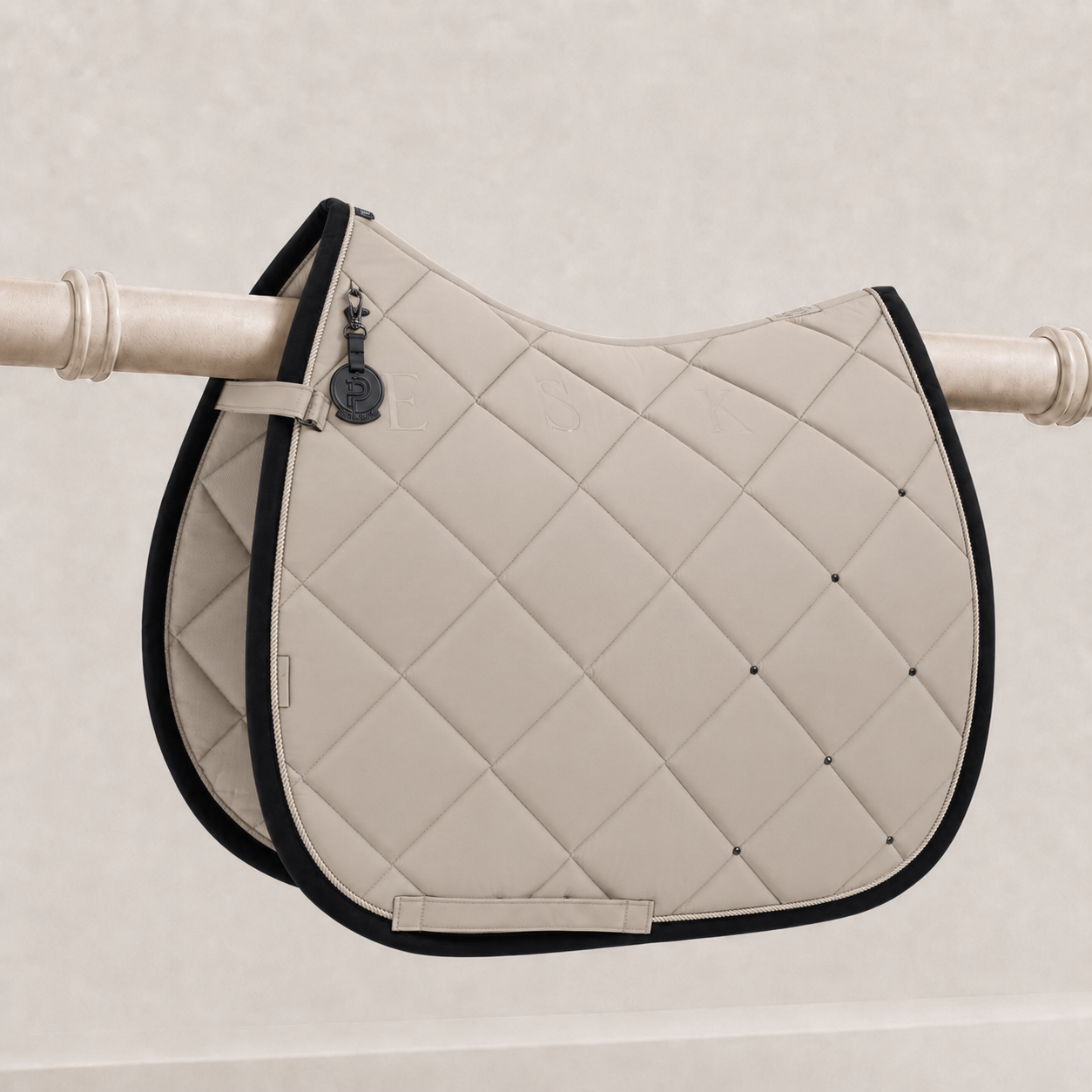 Eskadron Platinum Silk Diamond Dressage Saddle Pad Pale Gray