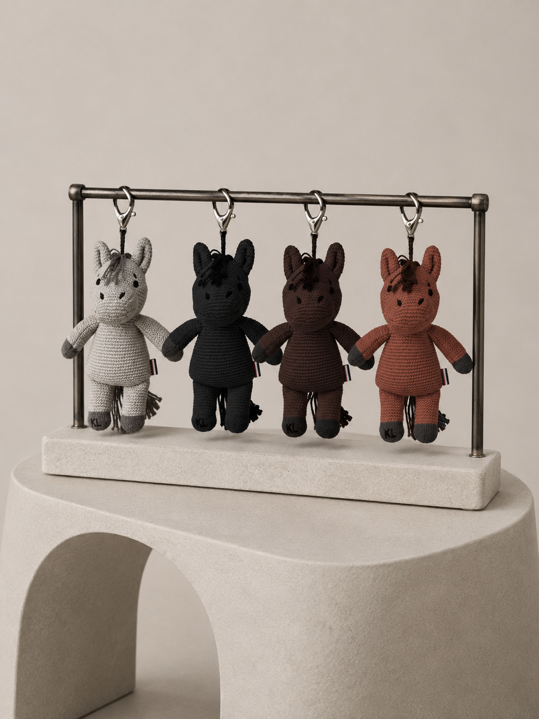 Kingsland KLMonty Knitted Horse Teddy Keychain Key Ring