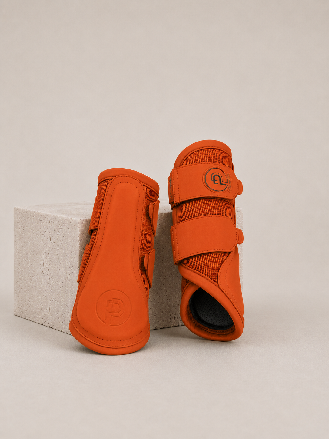 Eskadron Platinum Tendon Brushing Leg Boots Mesh Amber Orange