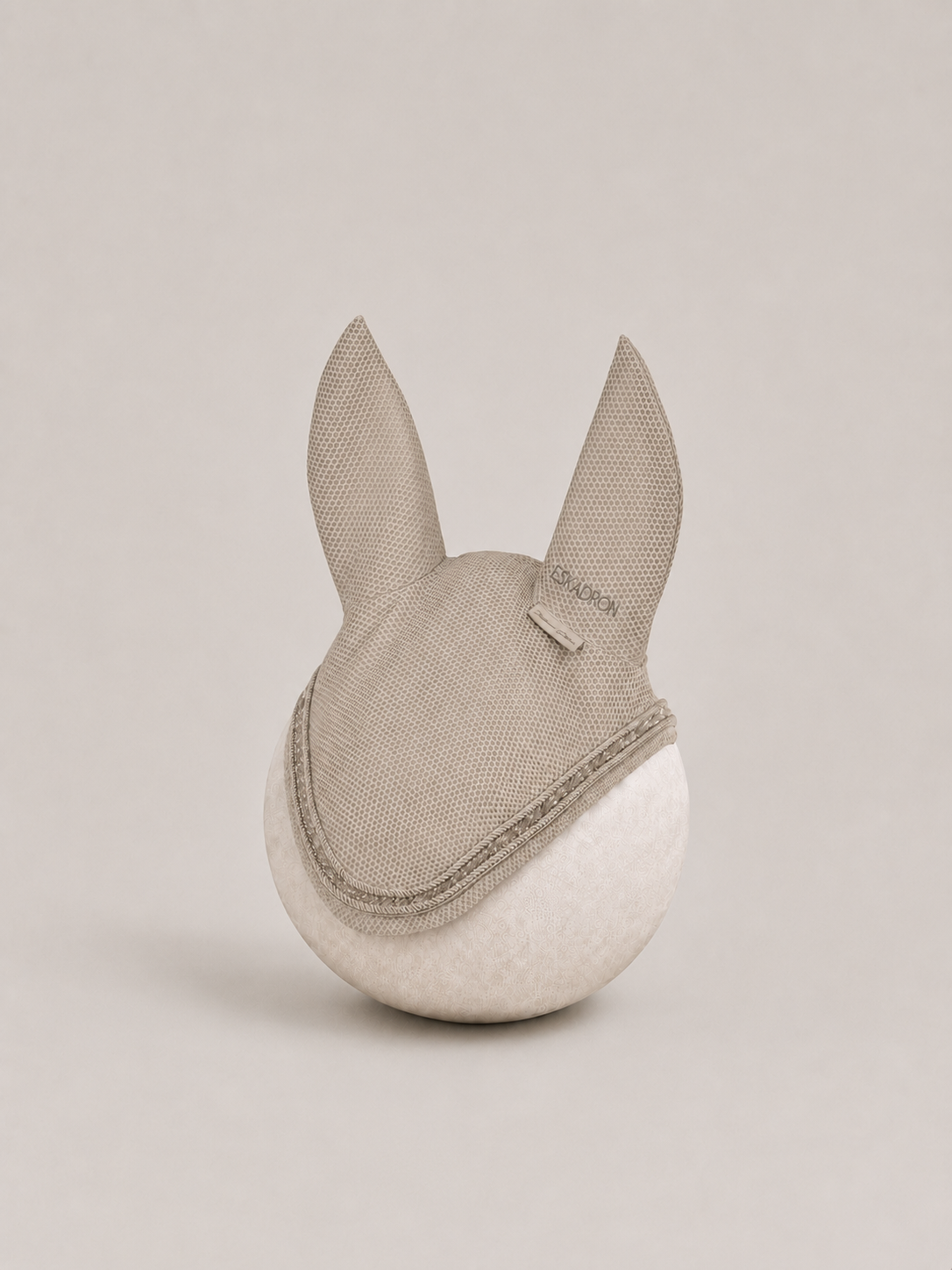 Eskadron Platinum Dynair Mesh Fly Veil Ear Bonnet Pale Gray