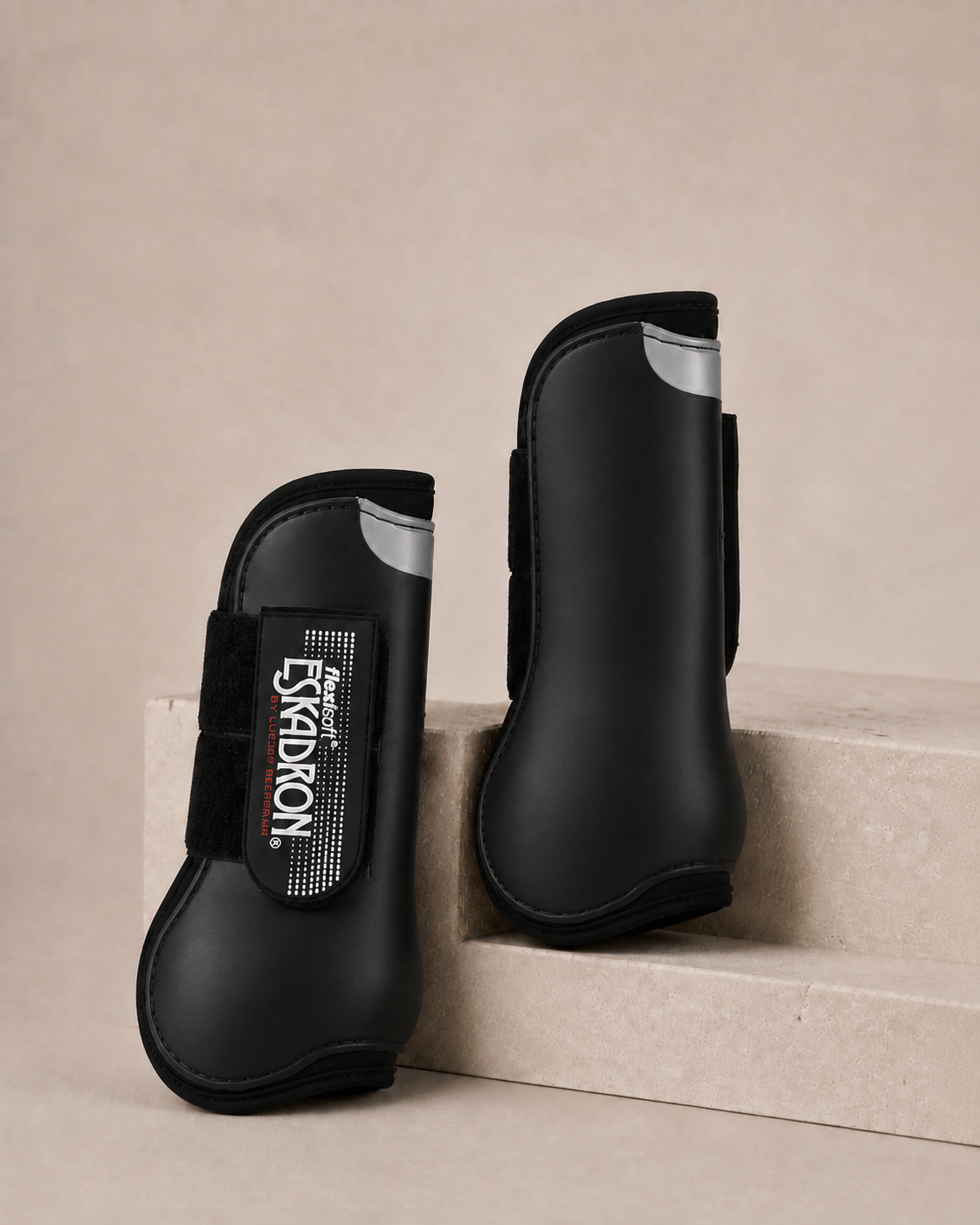 Eskadron Flexisoft Tendon Leg Protection Boots Fronts Black