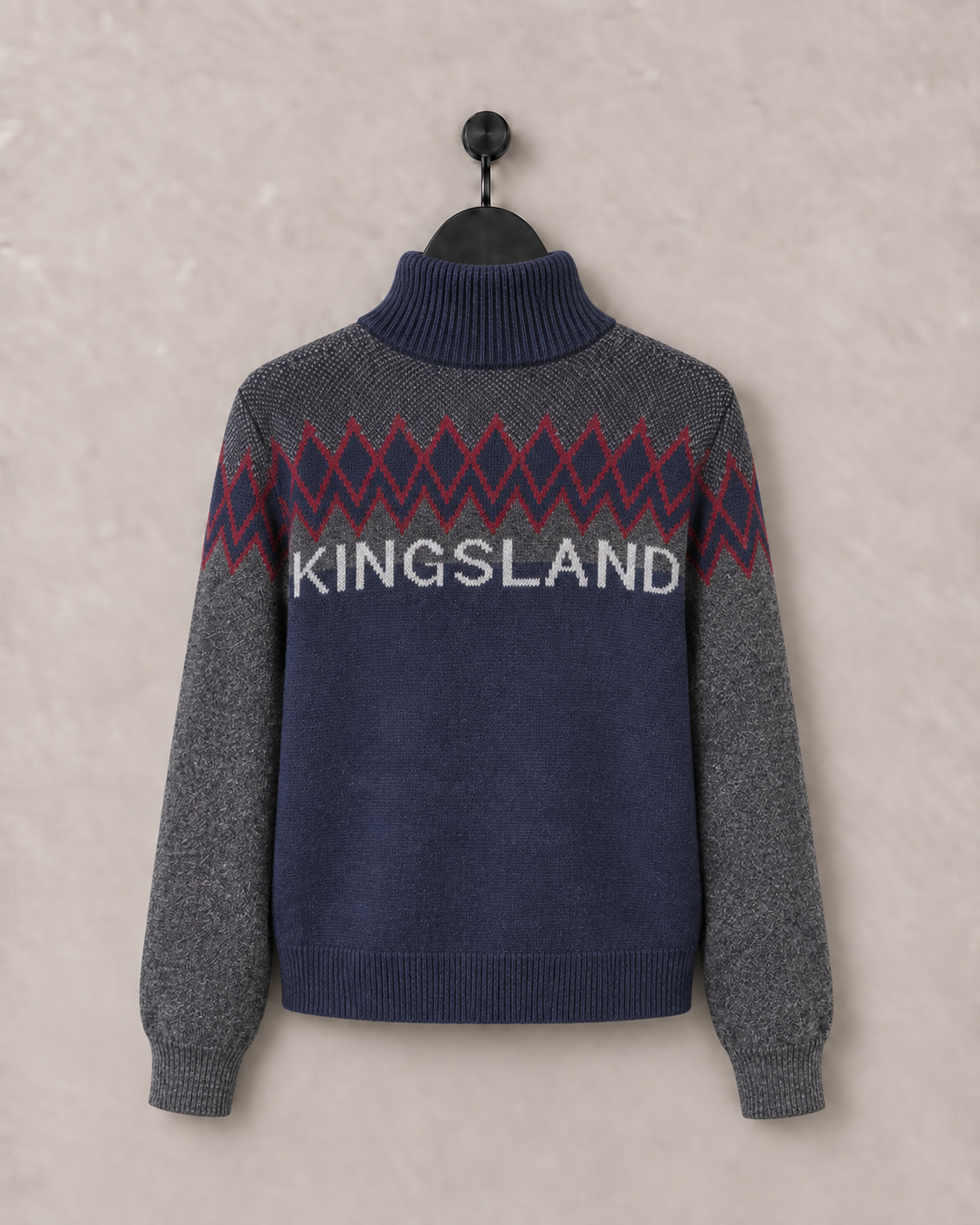 Kingsland KLMontez Ladies Rollneck Turtleneck Knit Sweater Navy