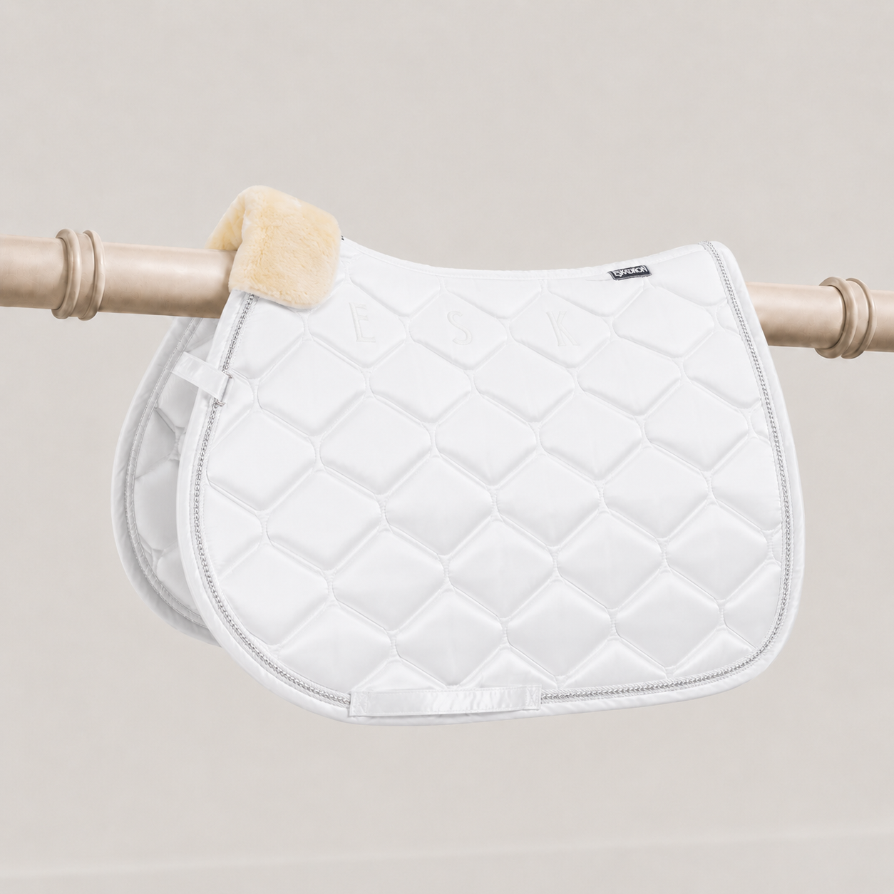 Eskadron Satin Crystal All Purpose White Saddle Pad