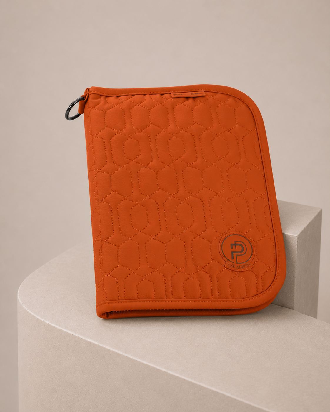 Eskadron Platinum Faux leather Horse Passport Holder Orange
