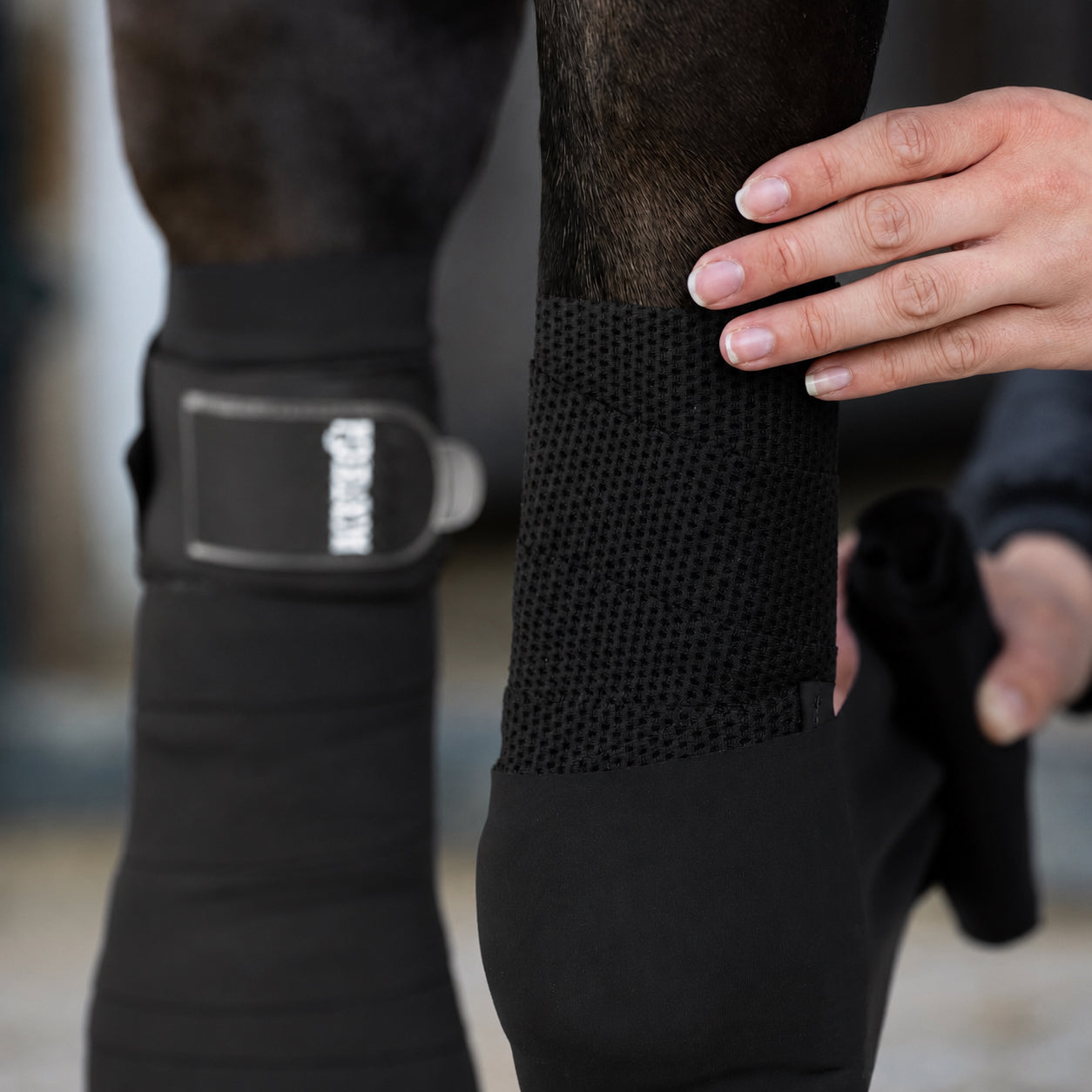 Eskadron Set of 4 Mesh Black Bandages Polo Wrap