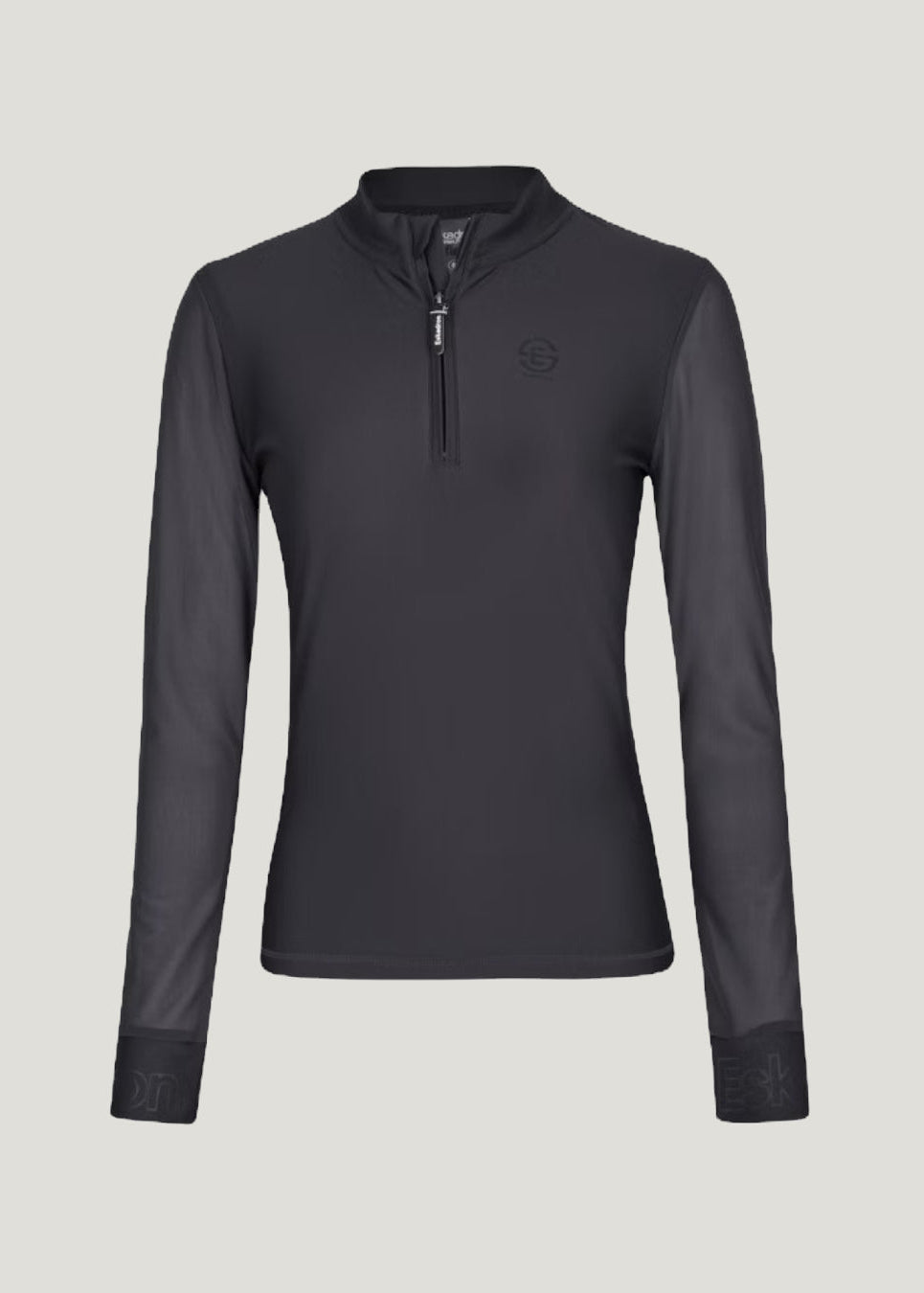 Eskadron Riding Shirt Mesh Longsleeve Half-Zip Charcoal Grey