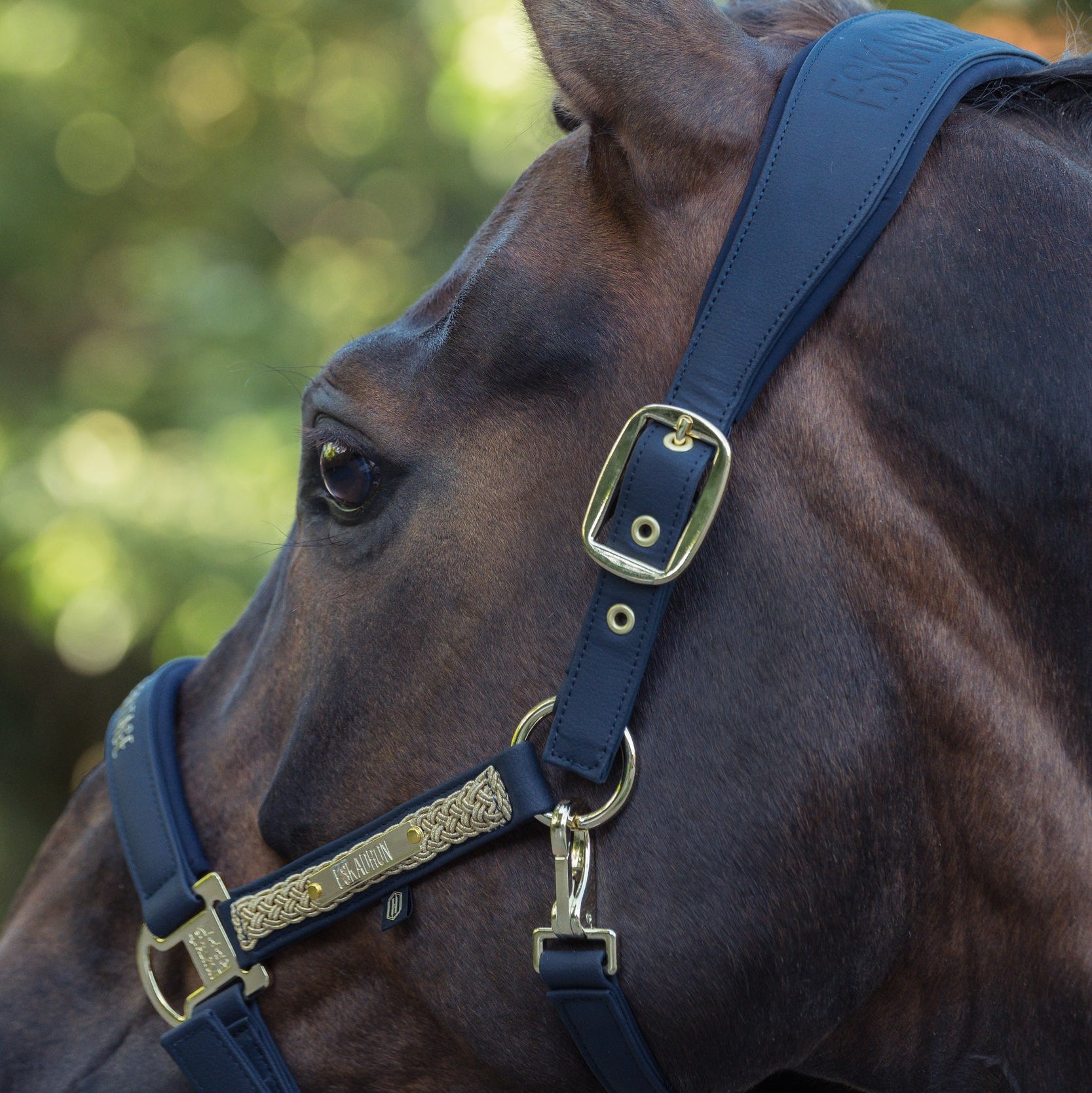Eskadron Halter Faux Leather Heritage Dark Navy