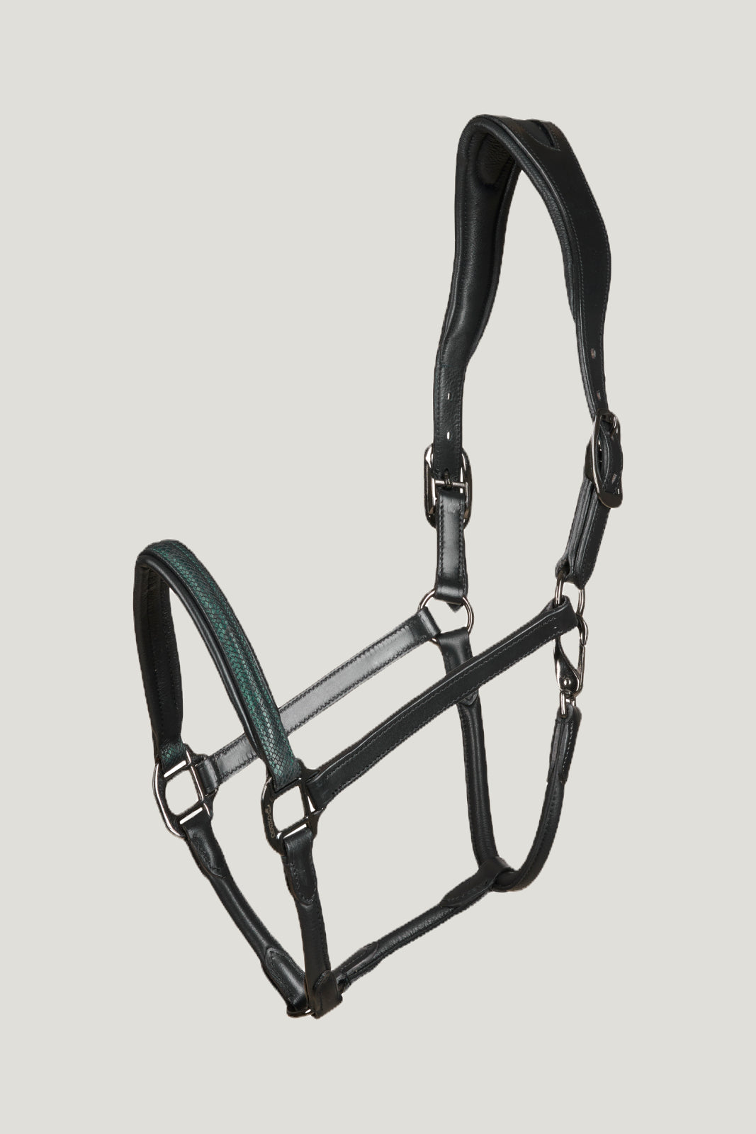 Catago Arrow Leather Halter Black