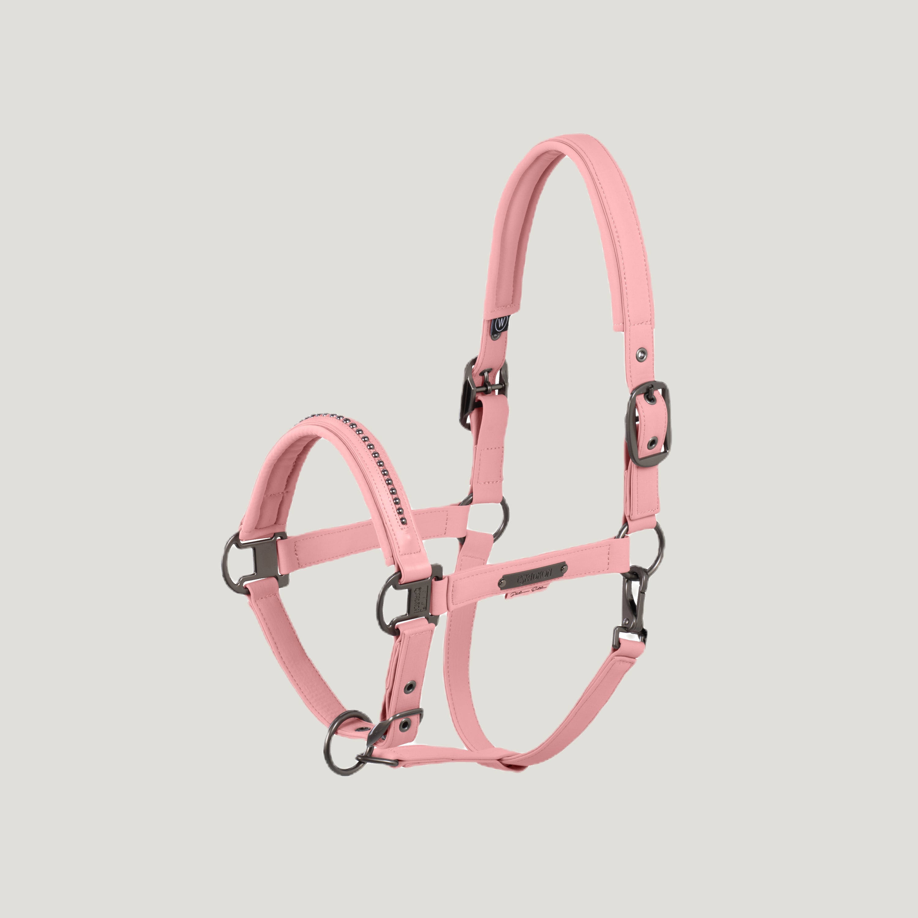 Eskadron Padded Halter Platinum Softshell Pearls Light Pink
