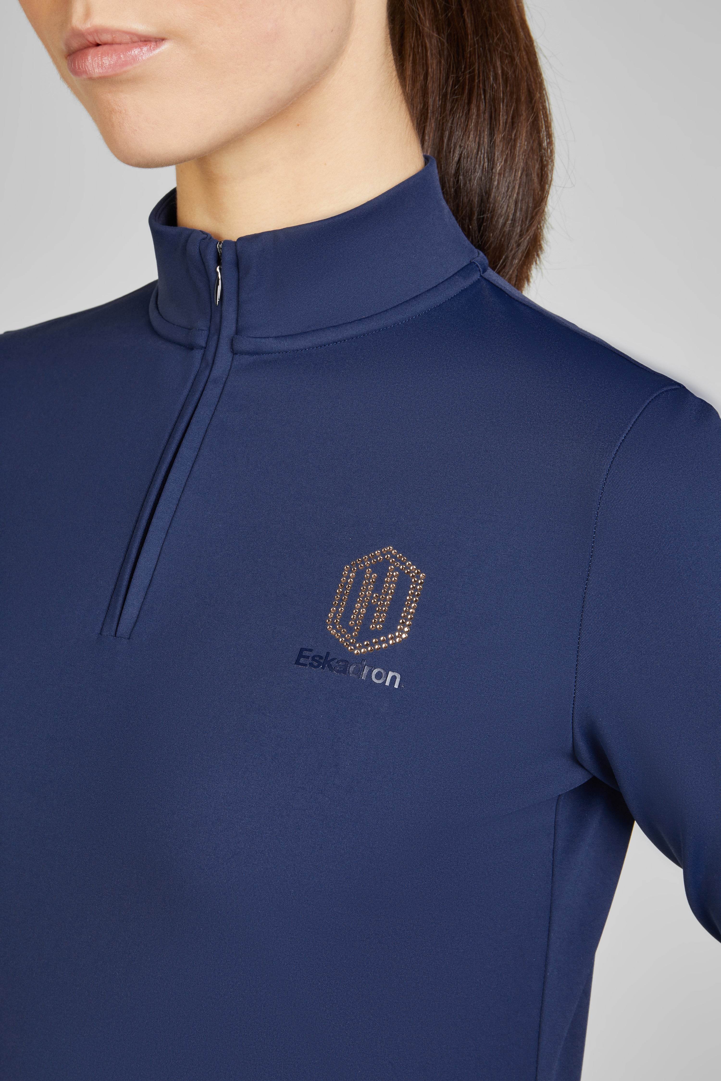 Eskadron Cosy Half Zip Riding Shirt Womens Blue