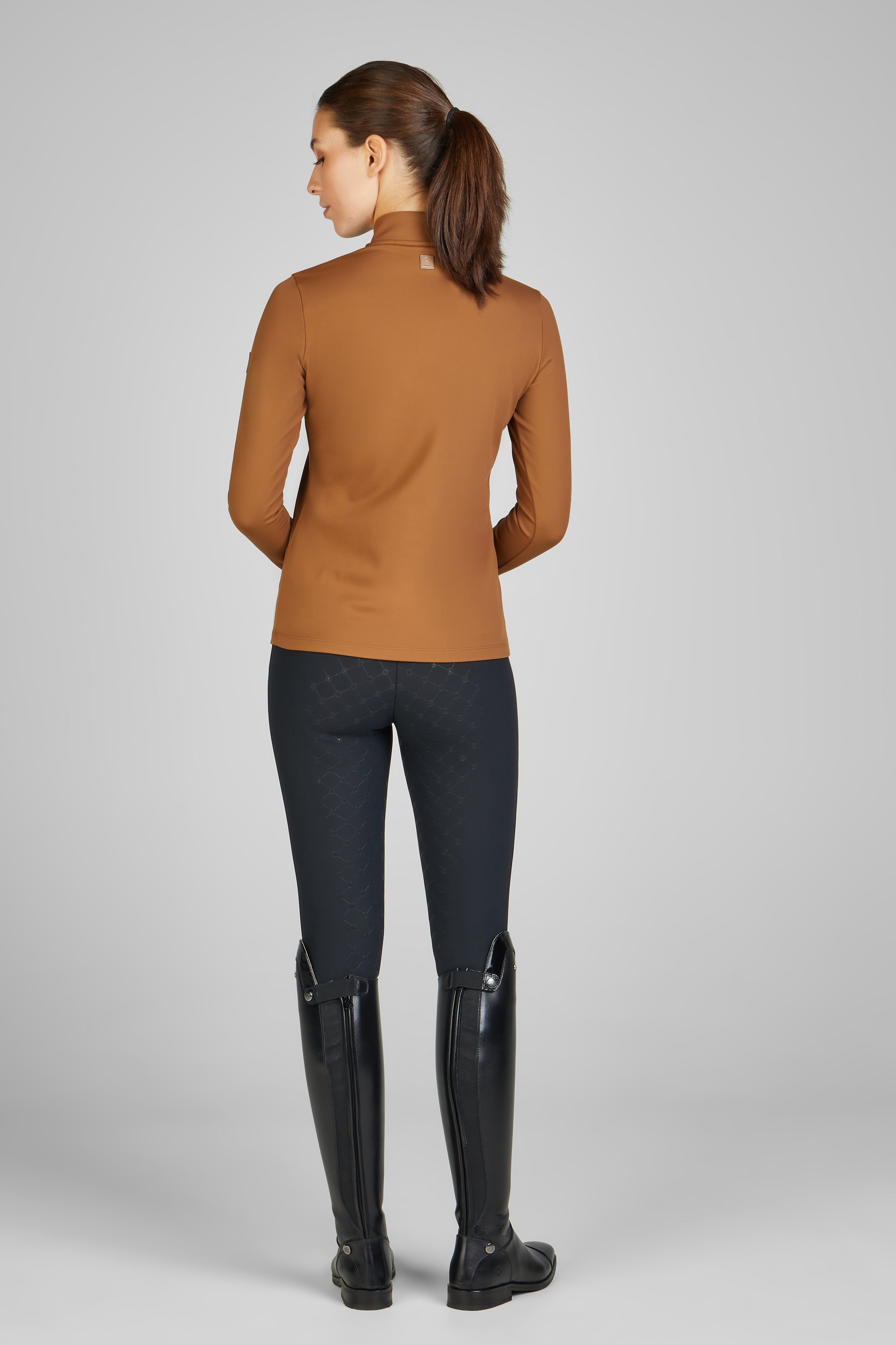 Eskadron Cosy Half Zip Riding Shirt Womens Almond