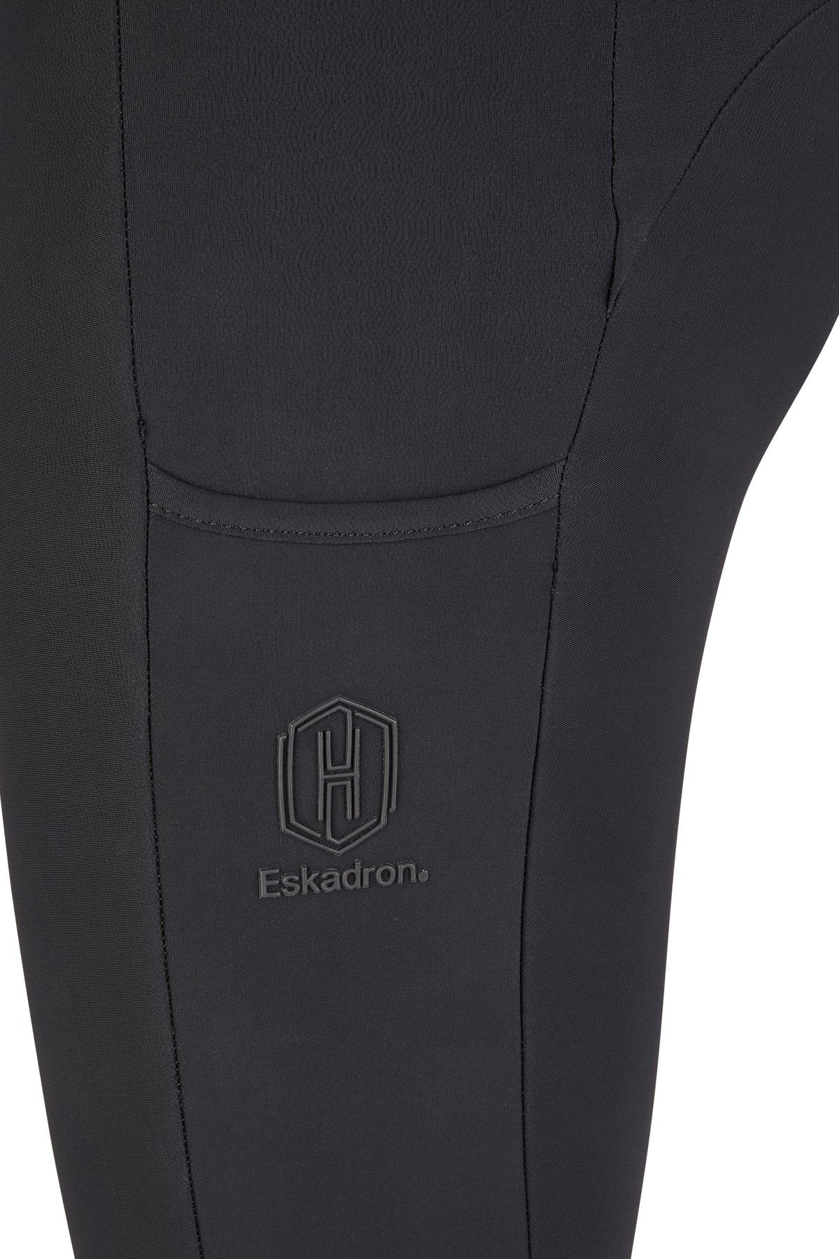 Eskadron Womens Cosy Full Grip Riding Tights Black
