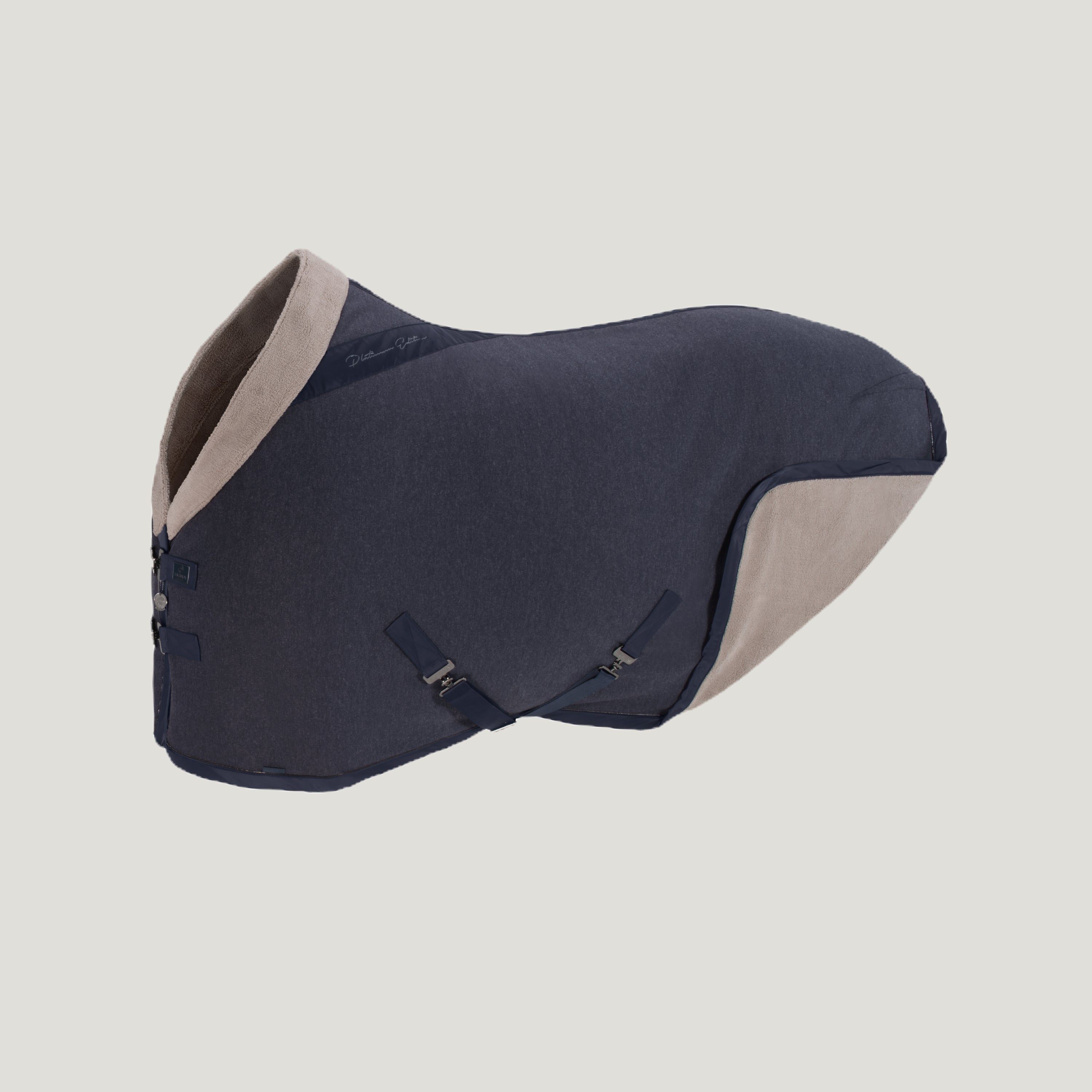 Eskadron Platinum Wool-Acrylic Teddy Cooler Sweat Rug Sheet Blue