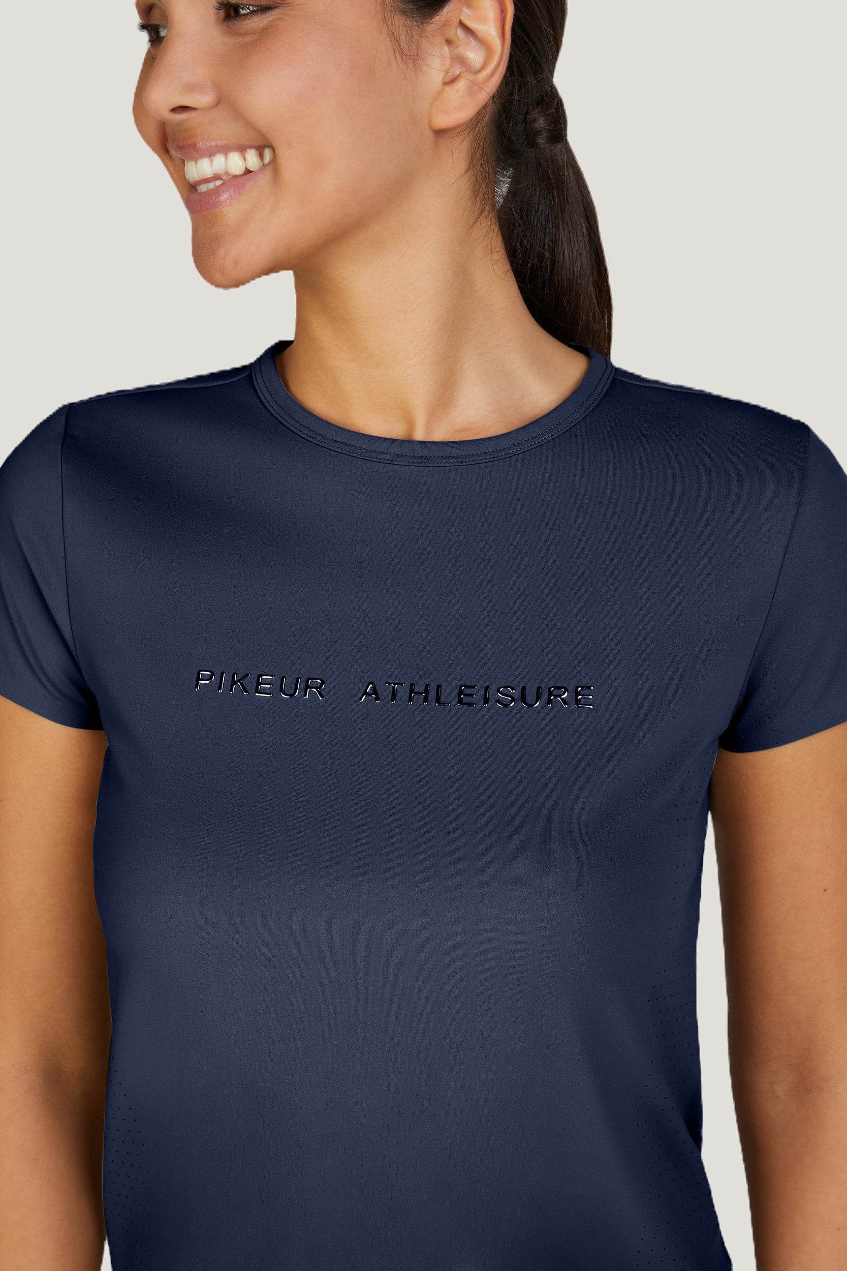 Pikeur Perforated Shirt Athleisure Navy