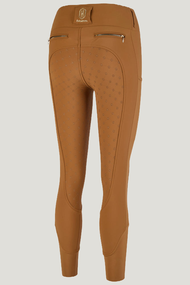Eskadron Womens Pro Riding Grip Tights Almond Brown