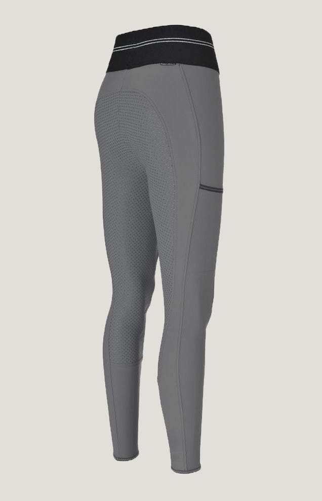 Pikeur Gia Athleisure GR Full Grip Tights Light Gray, Midwaist