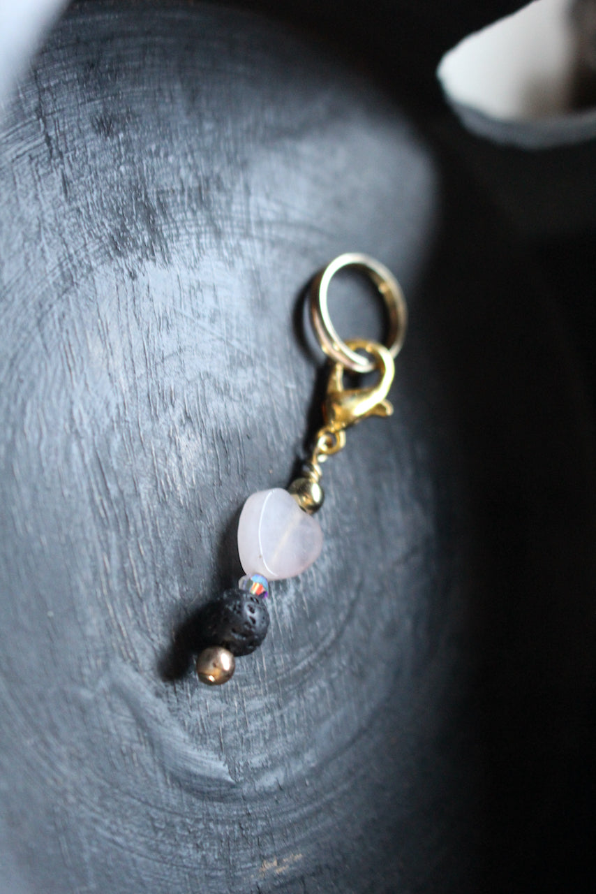 Westoria Rose Quartz/ Lava Stone- Relaxation, Contentment & Love