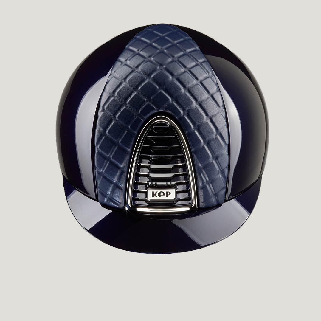 KEP CROMO 2.0 Helmet Blue Polish Leather Front MILANO