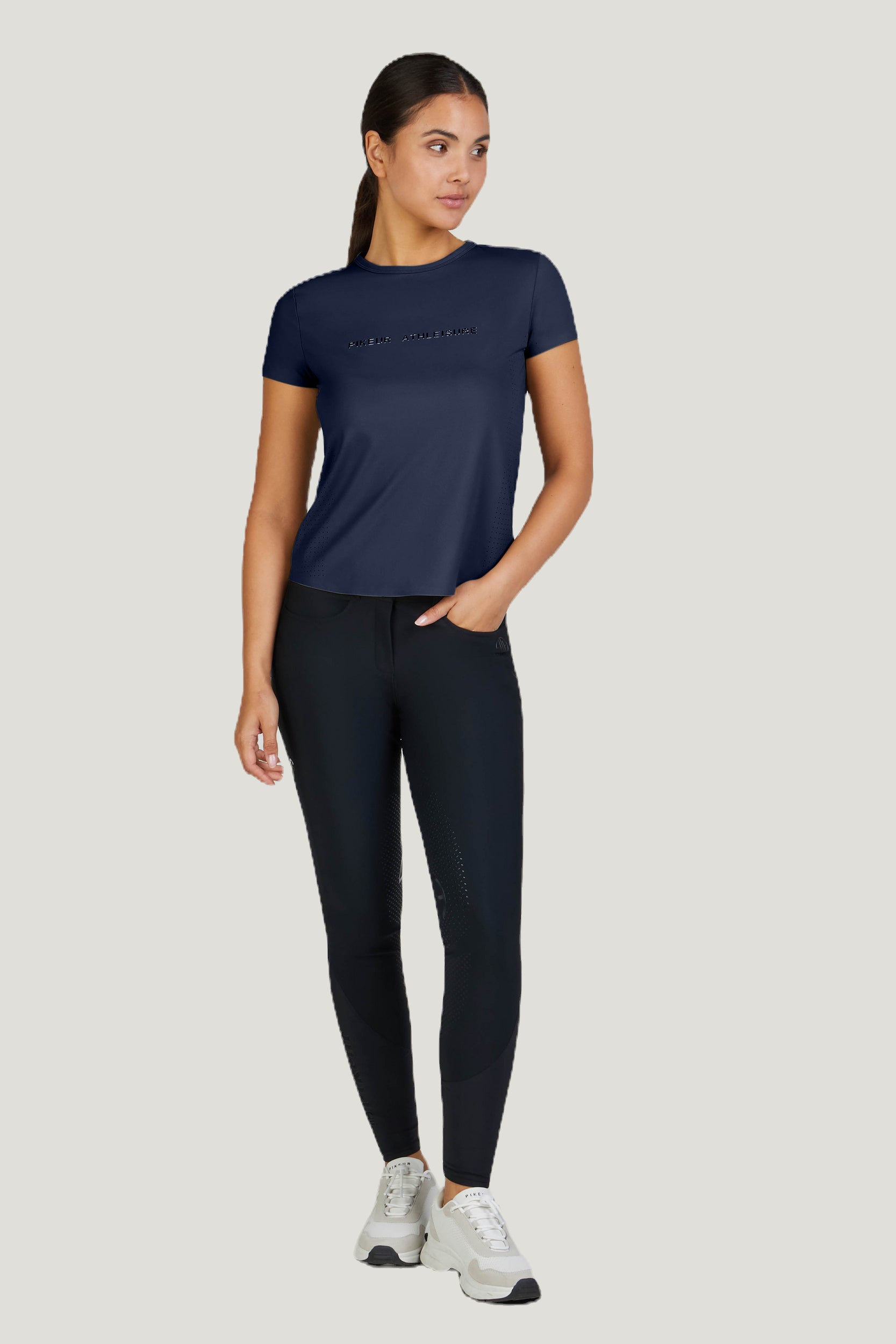 Pikeur Perforated Shirt Athleisure Navy
