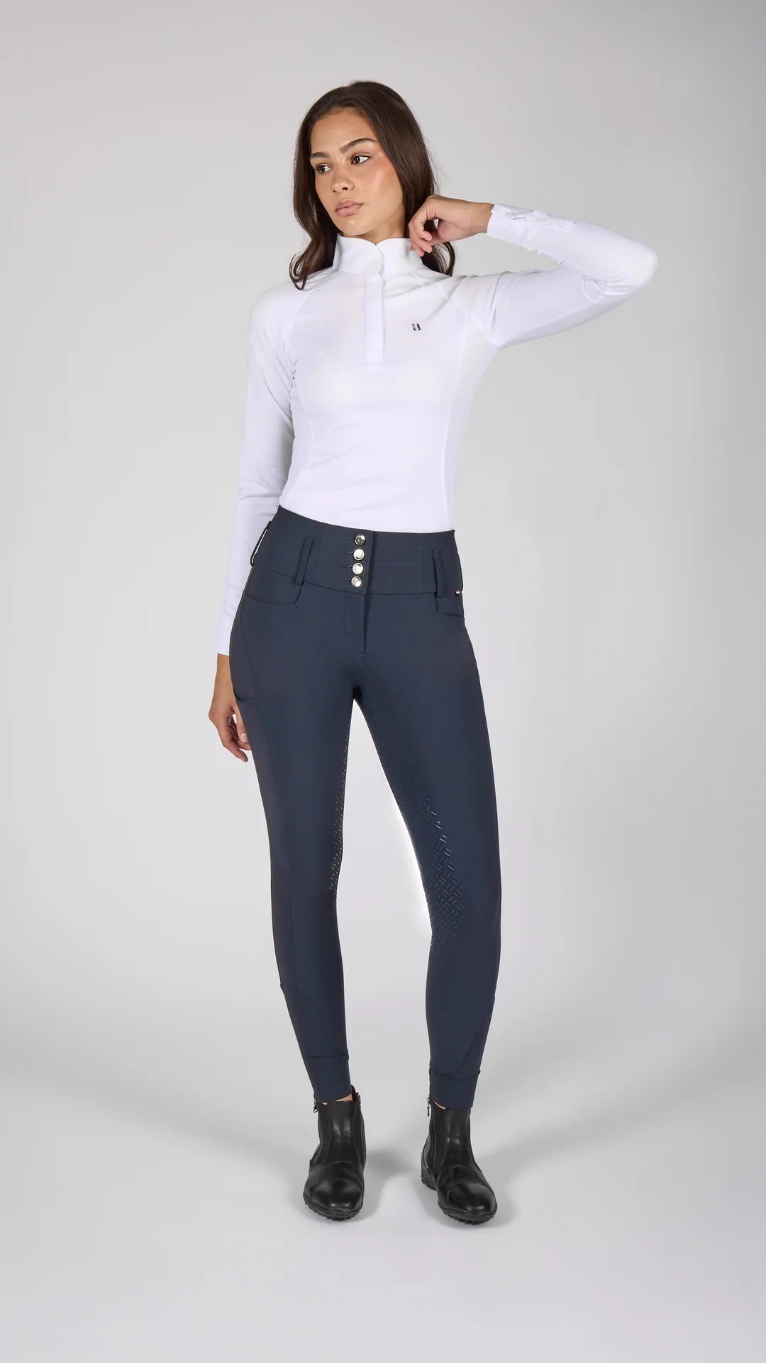 Kingsland Khloe X Shape High Waist Full-Grip Ladies Breeches Navy