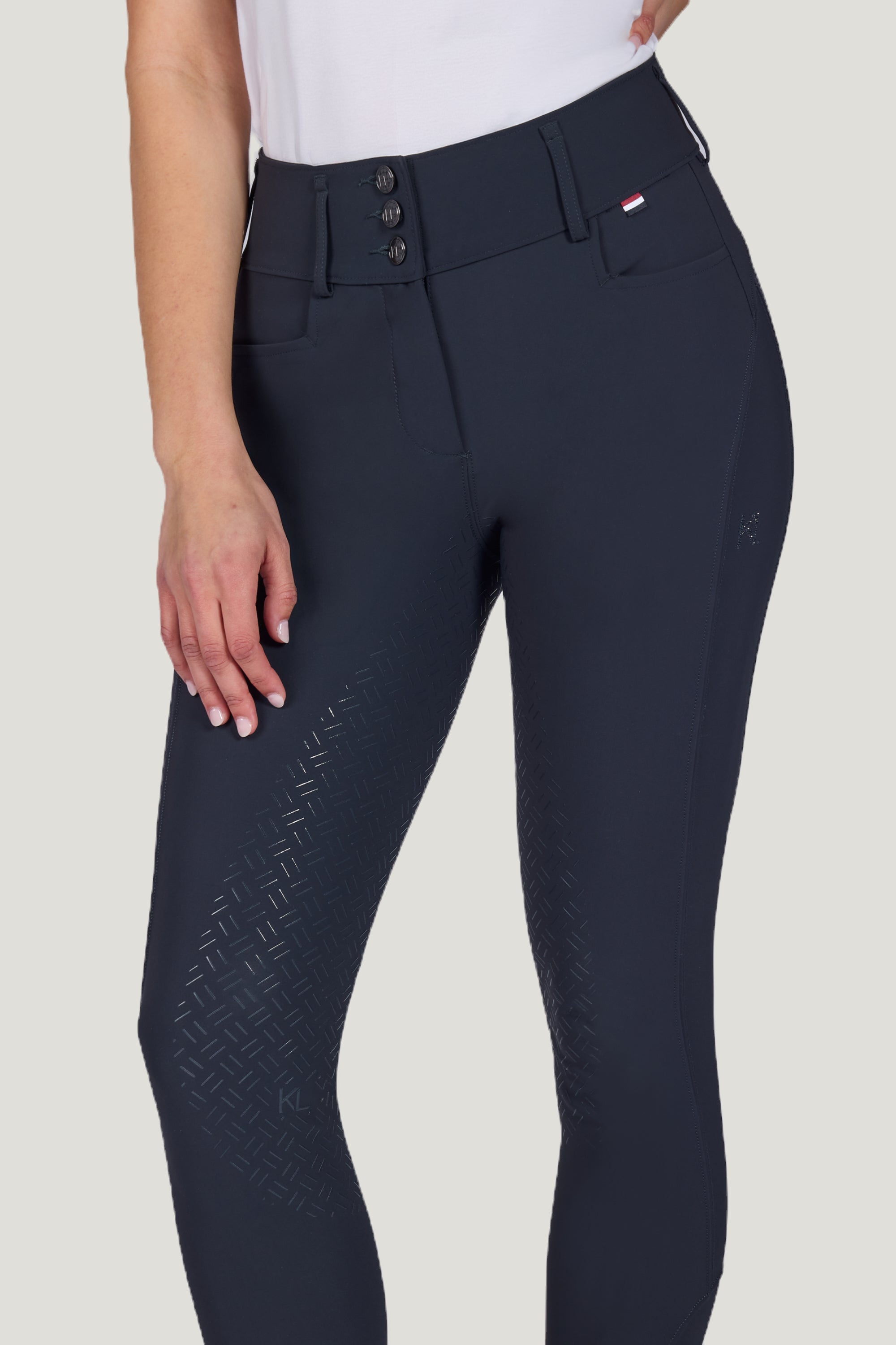 Kingsland KLKimi A Shape Mid- Waist Full-Grip Ladies Breeches Navy