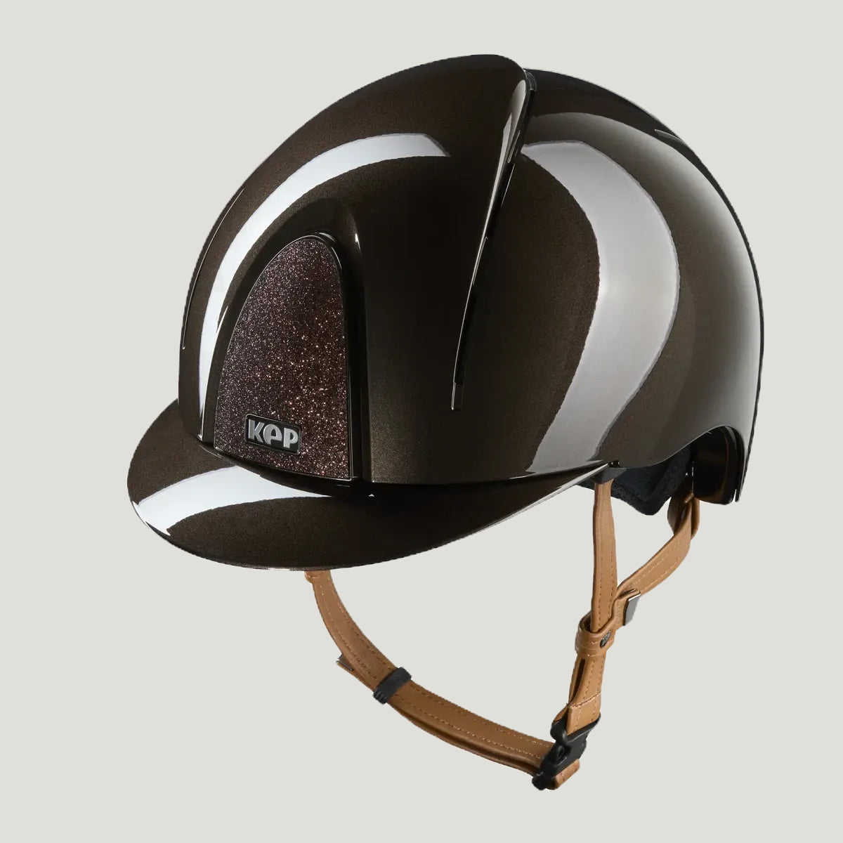KEP Smart Nova Brown Star Beige Strap Wide Visor
