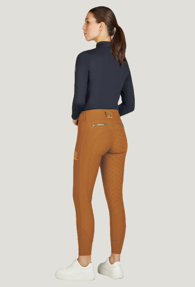 Eskadron Womens Pro Riding Grip Tights Almond Brown