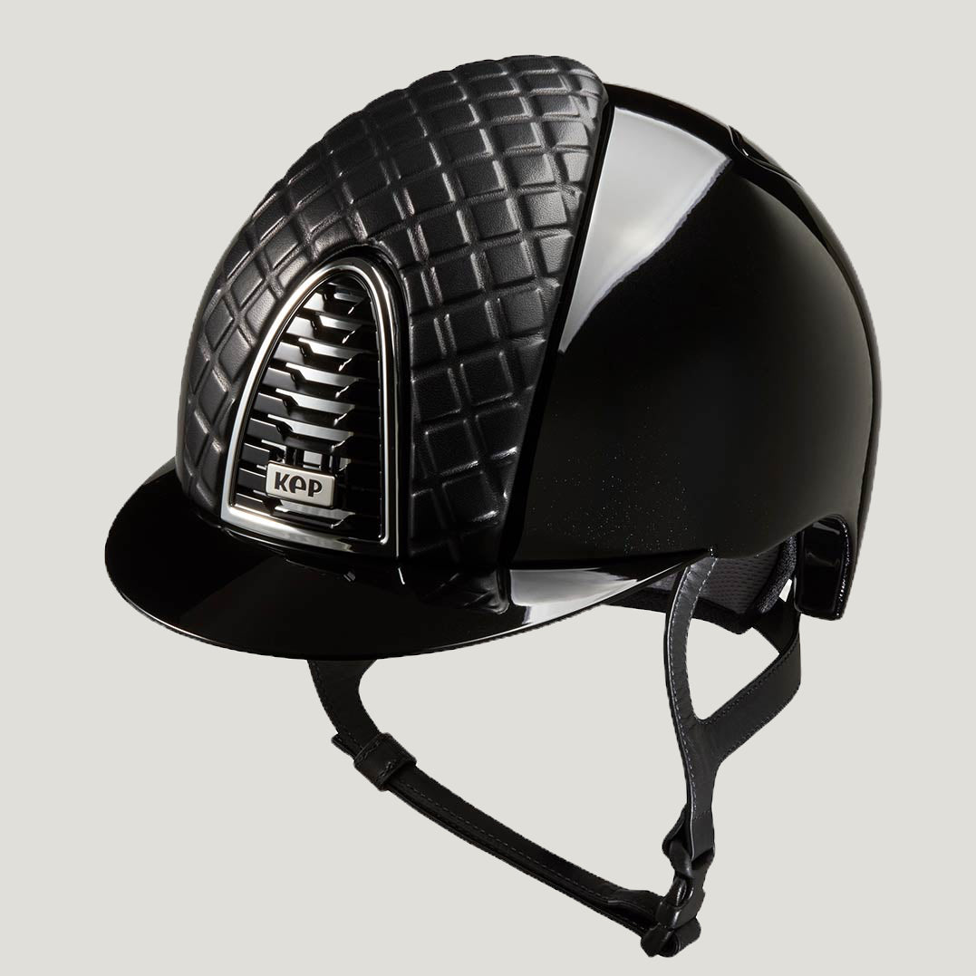 KEP CROMO 2.0 Helmet Black Polish Leather Front MILANO