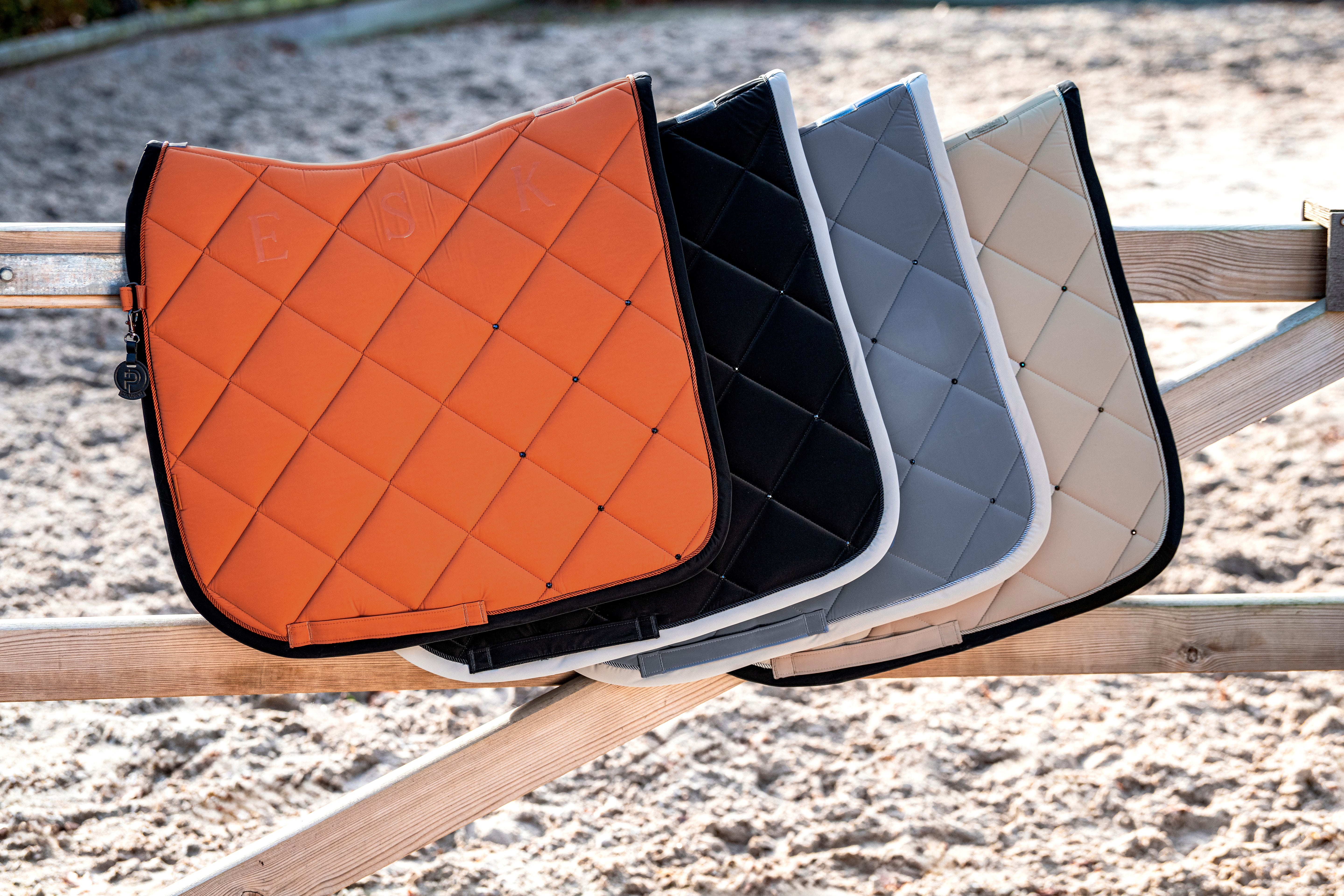 Eskadron Platinum Silk Diamond All Purpose Saddle Pad Amber Orange