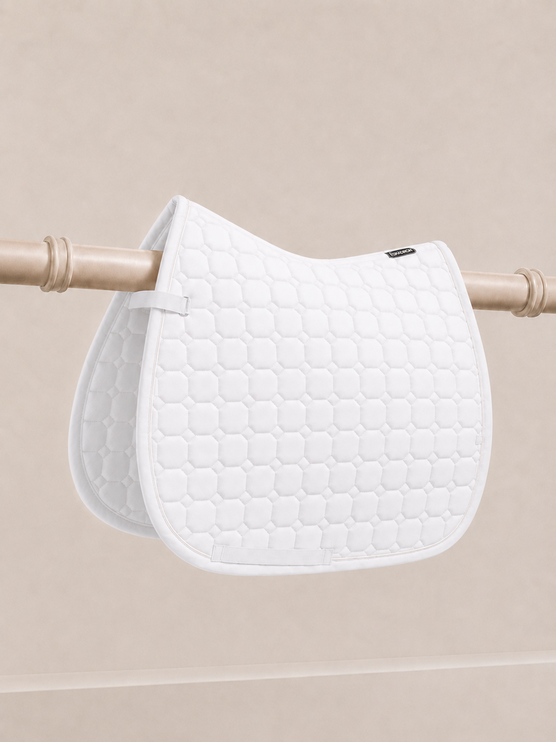 Eskadron Cotton Molton Dressage Show Team Saddle Pad White