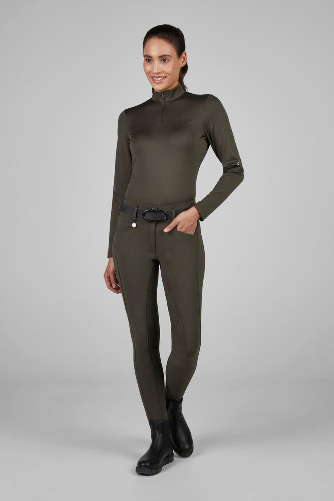 Pikeur New Candela FlexTec Stretch Suede Full Seat Breeches Phone Pocket