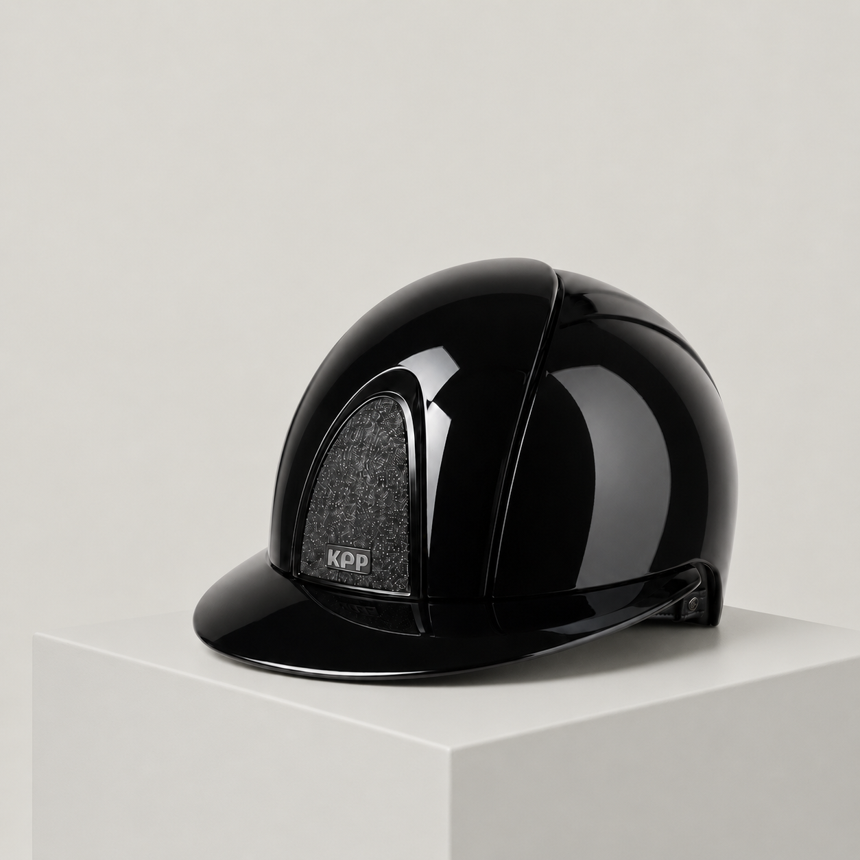 KEP Smart Nova Black Metal Polish Wide Visor Star Helmet