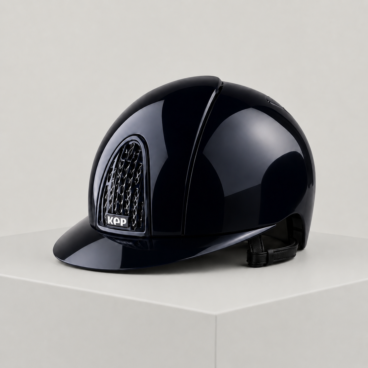 KEP Smart Helmet Polish Blue with Polo WIDE VISOR