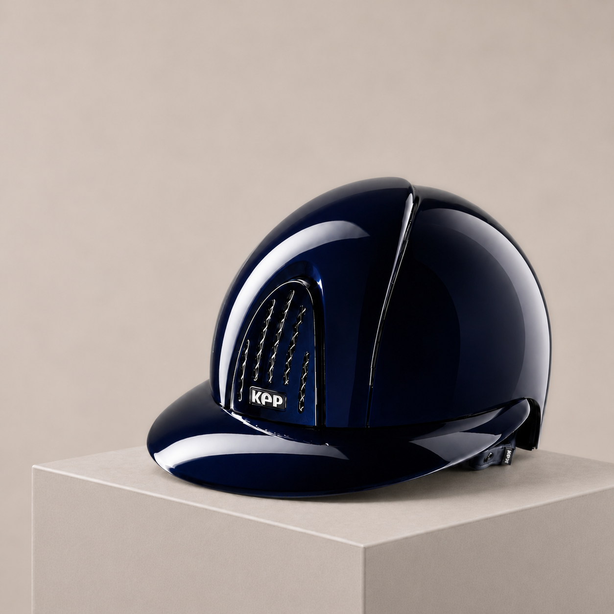 KEP Smart Nova Navy Polish Blue Strap Wide Visor