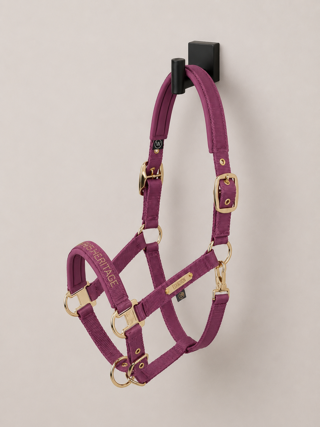Eskadron Pony Double Pin Halter Padded Heritage Wildberry