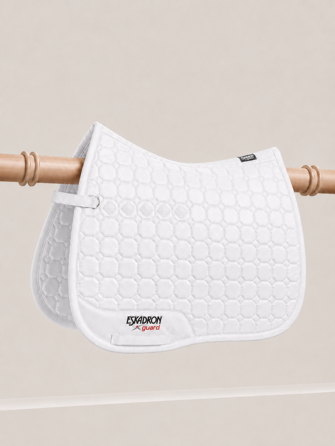Eskadron Glossy Compact Sport Jumping AP Saddle Pad White