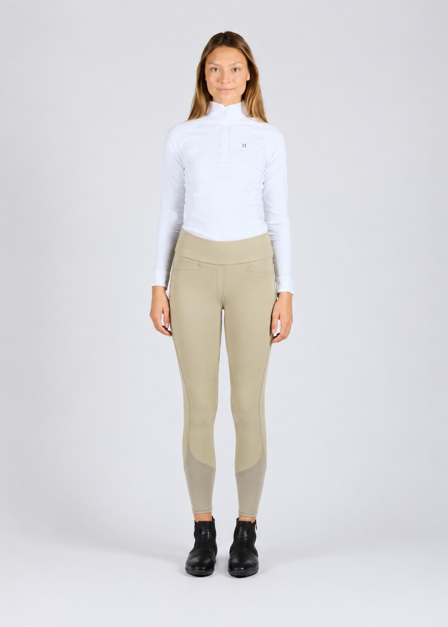 Kingsland Classic Katja Knee Grip Riding Tights Beige