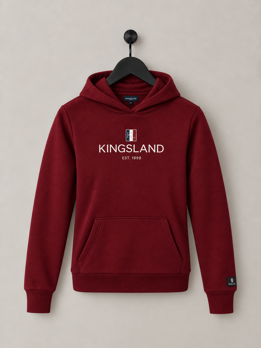 Kingsland Classic Unisex Hoodie Sweatshirt Burgundy