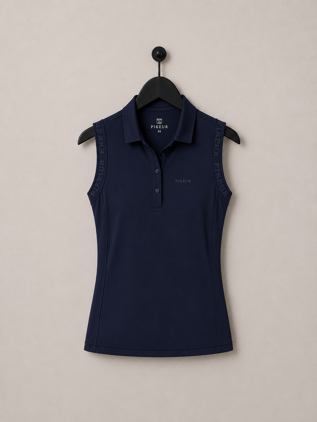 Pikeur Polo Riding Shirt Sleeveless Navy