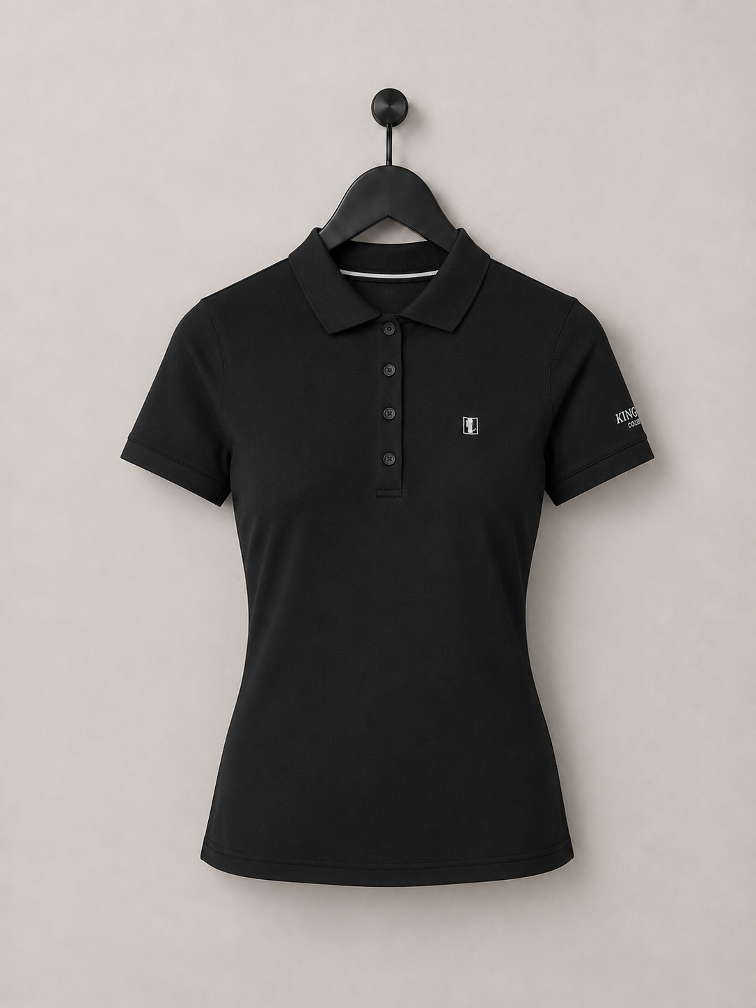 Kingsland Classic Pique Ladies Training Shirt Top Black