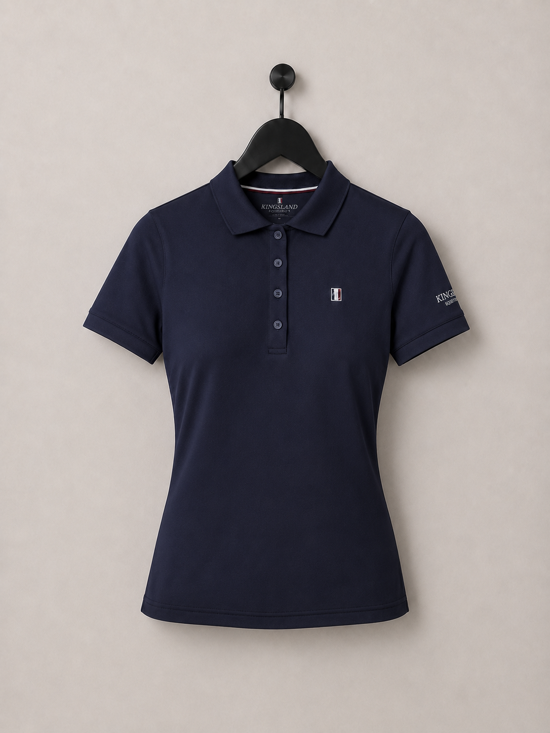 Kingsland Classic Pique Ladies Training Shirt Top Navy