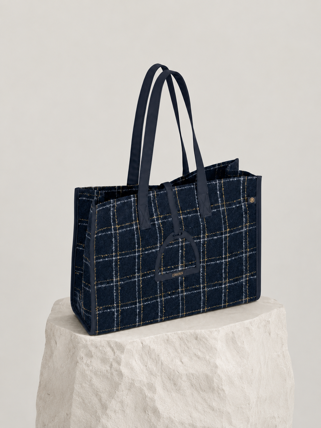Eskadron Shopper Bag Boucle Tote Navy