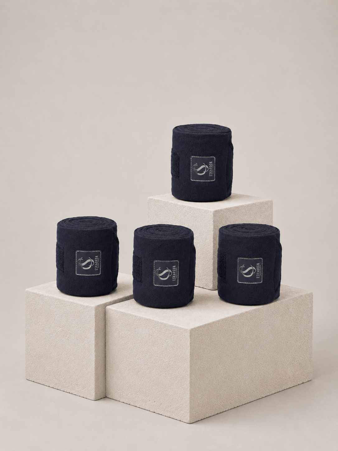 Eskadron Set of 4 Fleece Navy Bandages Polo Wrap