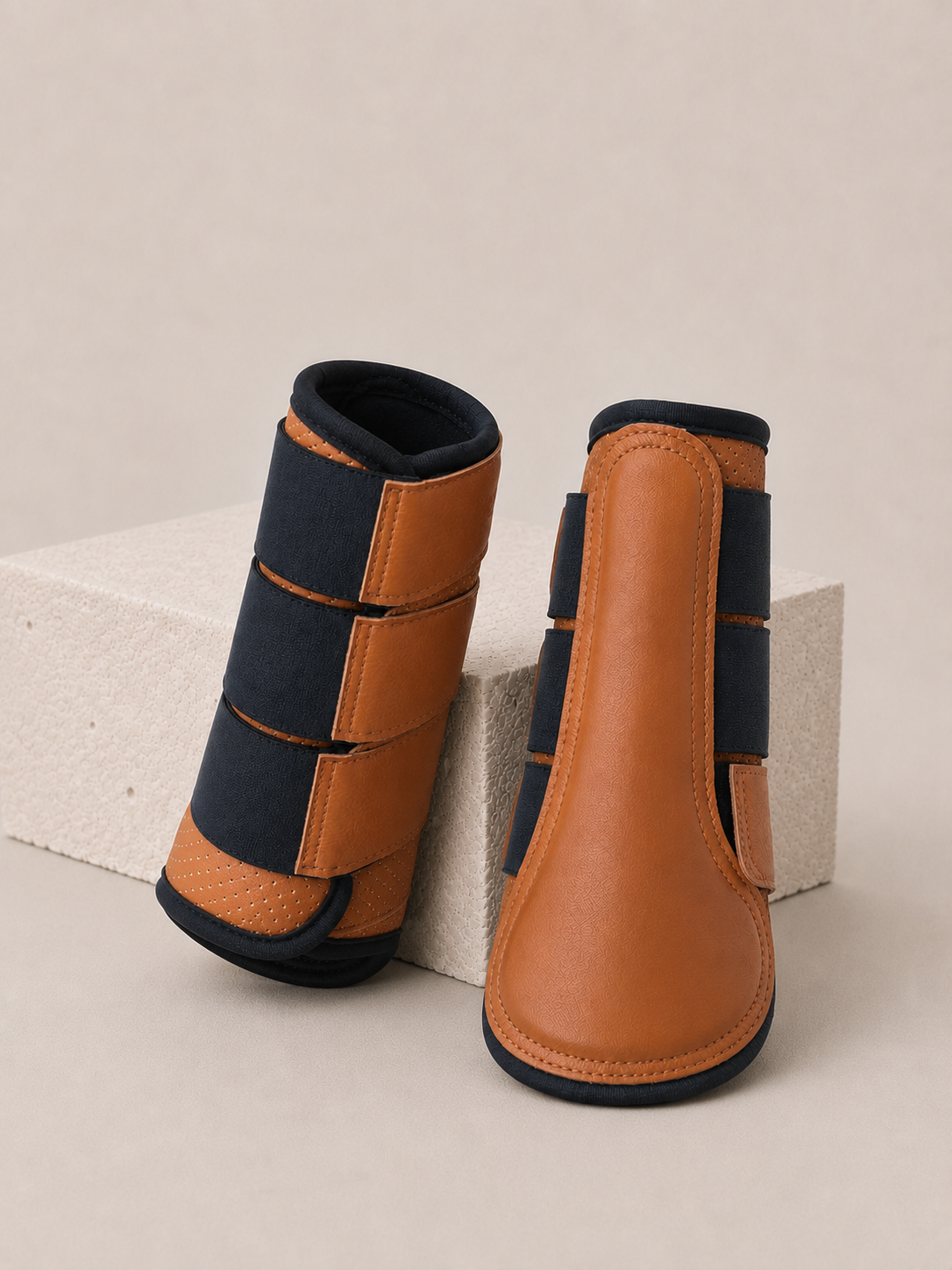 Kingsland KL Mona Protection Brushing Tendon Boots Argan Oil Brown