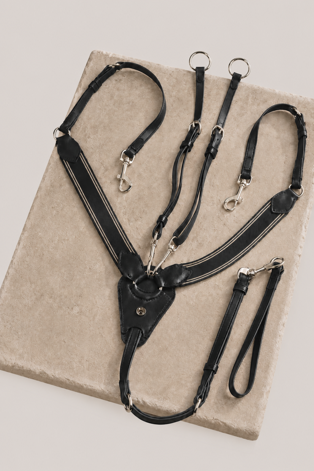 Catago 5-Point Breastplate with Martingale Black
