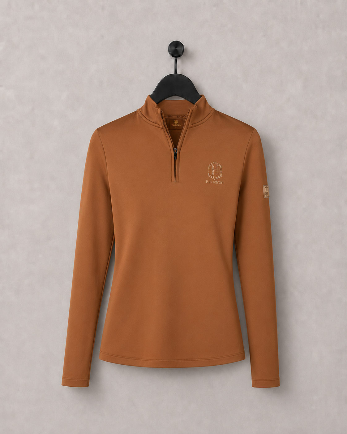 Eskadron Cosy Half Zip Riding Shirt Womens Almond